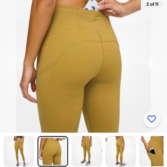 Lulu lemon Size 6 Fast and Free HR Tight in Grape Leaf - Picture 2 of 7